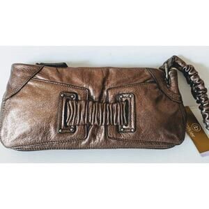 BOTKIER Vintage METALLIC BRONZE WRISTLET CLUTCH NWT